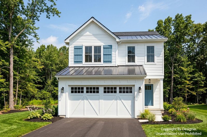 House Blueprint - Exterior - Front Elevation 4 for Farmhouse House Plan #51-1514 - 3 bed, 2.5 bath