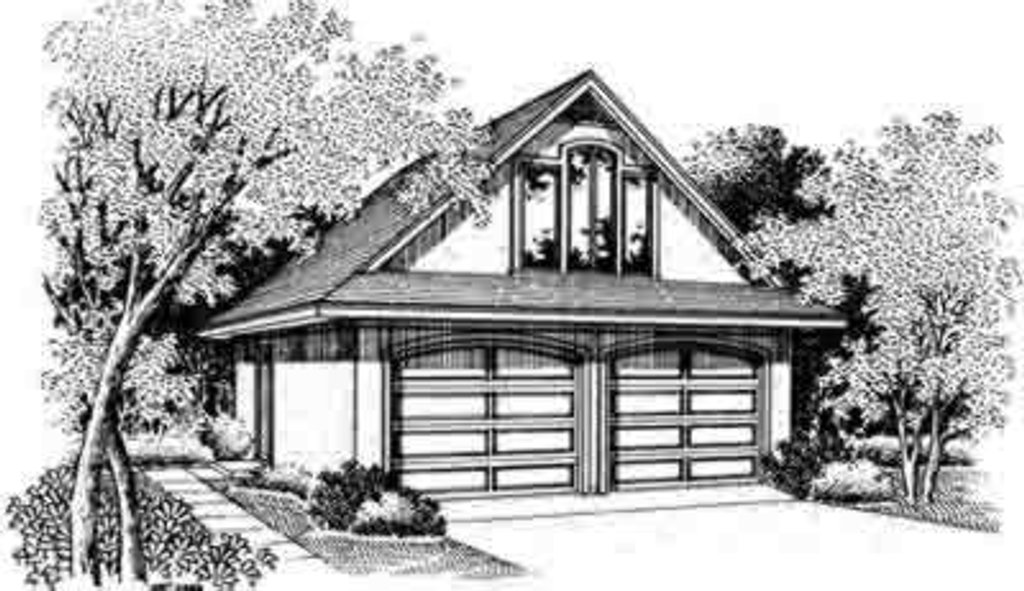 Exterior - Front Elevation 2 for European House Plan #45-265, 0 bath