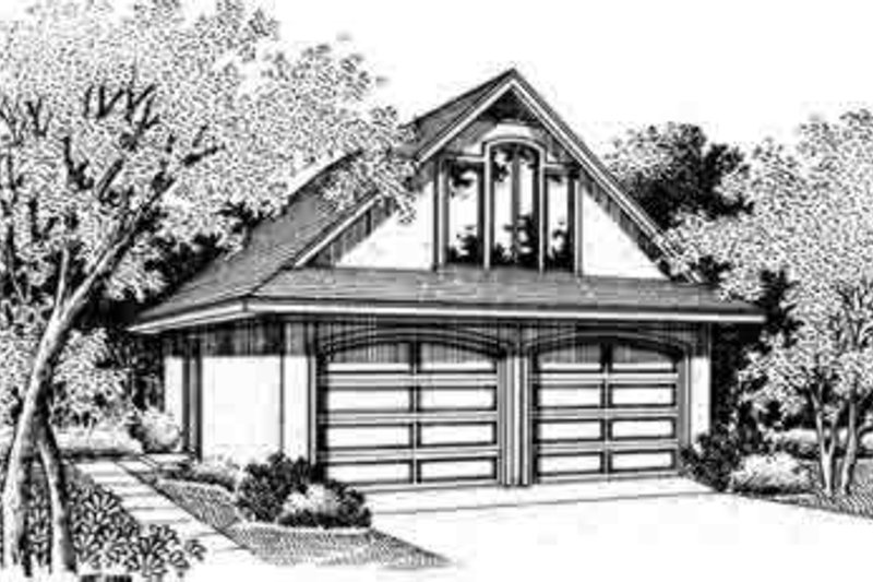Exterior - Front Elevation 2 for European House Plan #45-265, 0 bath