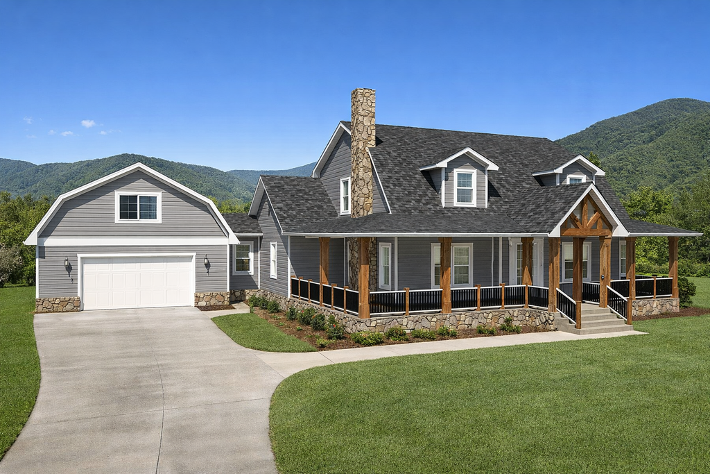 Exterior - Front Elevation 2 for Farmhouse House Plan #1115-16 - 4 bed, 3.5 bath