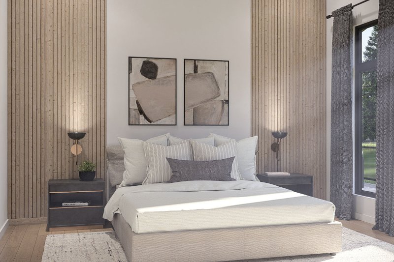 House Blueprint - Interior - Master Bedroom for Modern House Plan #455-771 - 3 bed, 2.5 bath