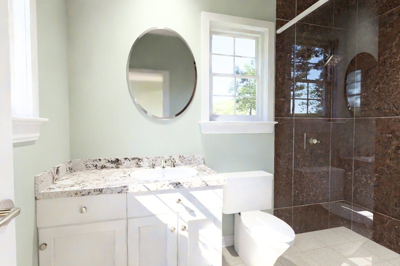 Architectural House Design - Interior - Master Bathroom for Cottage House Plan #513-2465 - 4 bed, 3 bath