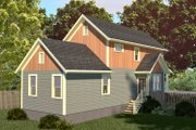 Country Style House Plan - 3 Beds 2 Baths 1414 Sq/Ft Plan #79-203 Exterior 