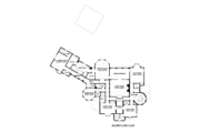European Style House Plan - 6 Beds 6.5 Baths 6140 Sq/Ft Plan #413-865 