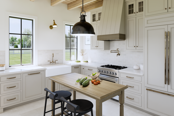 Interior - Kitchen for Barndominium House Plan #1114-123 - 1 bed, 1 bath