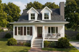 House Design - Farmhouse Exterior - Front Elevation Plan #79-154