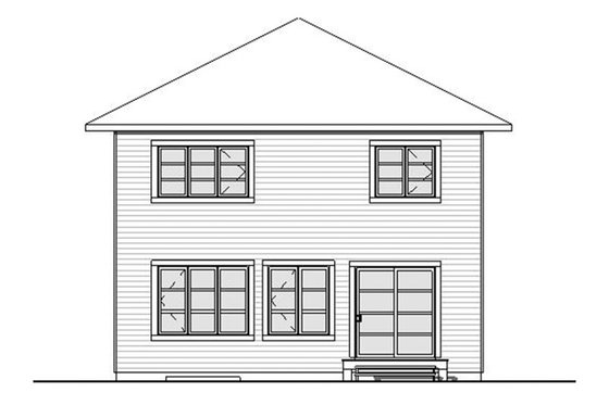Exterior - Rear Elevation for Traditional House Plan #23-2625 - 3 bed, 1.5 bath