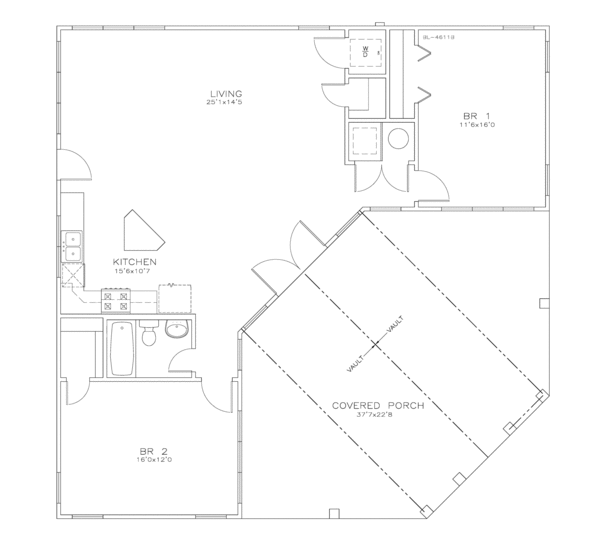 Southern Floor Plan - Main Floor Plan #8-241
