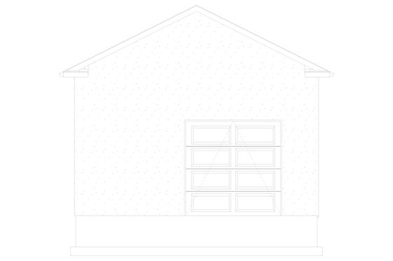 Exterior - Rear Elevation for Traditional House Plan #1060-182, 0 bath