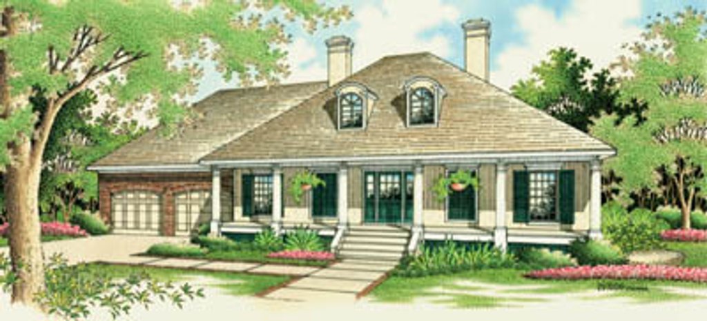 Traditional Style House Plan - 3 Beds 2 Baths 1800 Sq/Ft Plan #45-128