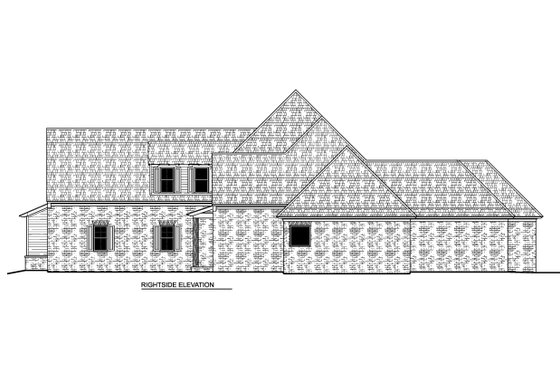 Exterior - Other Elevation 1 for European House Plan #1081-36 - 4 bed, 4.5 bath