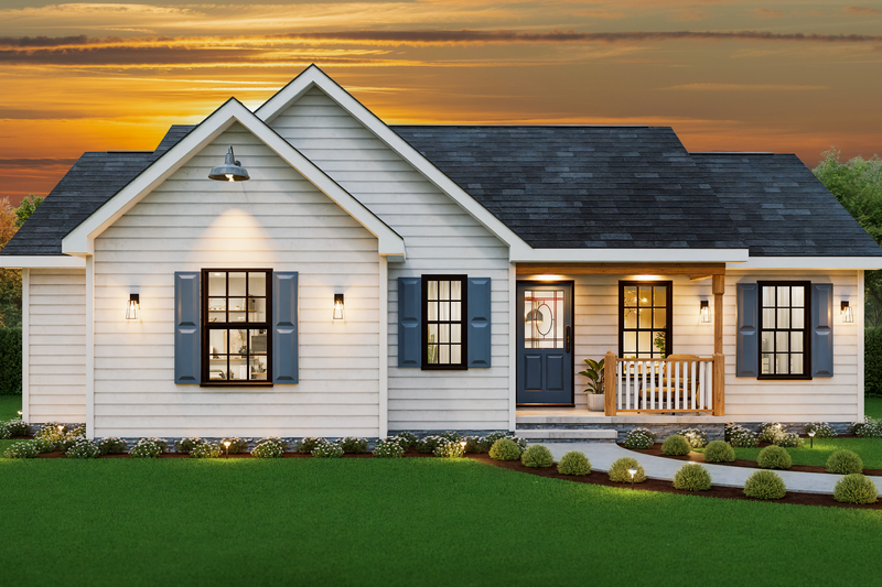 Architectural House Design - Traditional Exterior - Front Elevation Plan #54-648