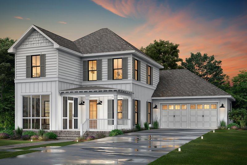 Architectural House Design - Exterior - Front Elevation for Farmhouse House Plan #430-275 - 3 bed, 2.5 bath