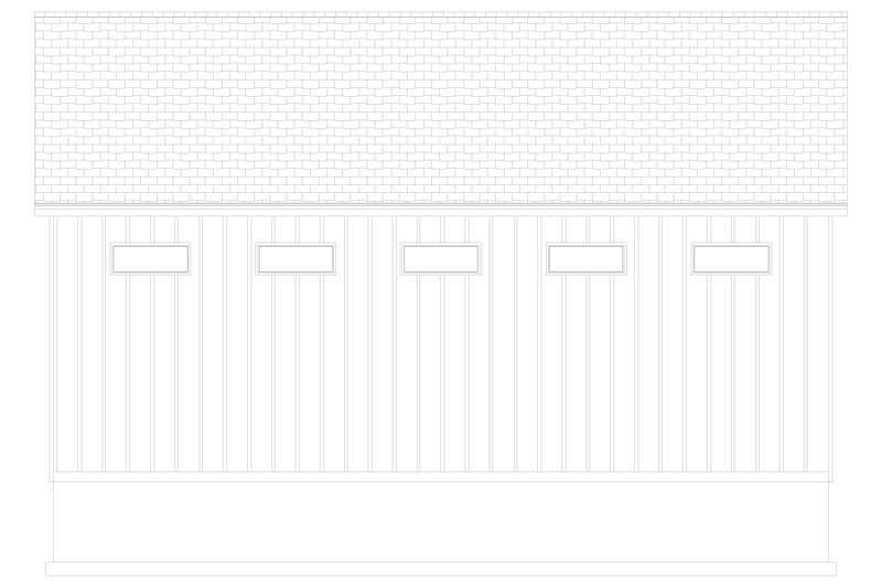 House Design - Exterior - Other Elevation 3 for Barndominium House Plan #1060-227, 0.5 bath