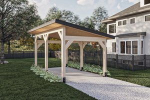 Dream House Plan - Modern Exterior - Front Elevation Plan #455-586