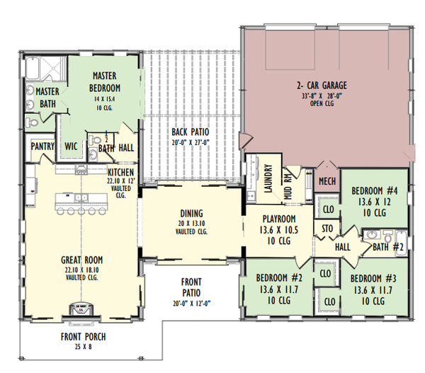 Barndominium Floor Plan - Main Floor Plan #1092-41