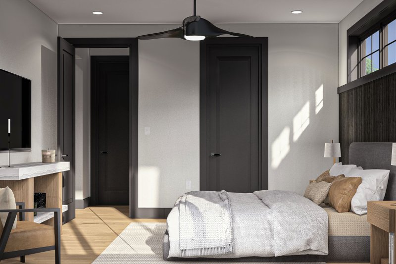House Blueprint - Interior - Master Bedroom 2 for Modern House Plan #455-470 - 3 bed, 2.5 bath