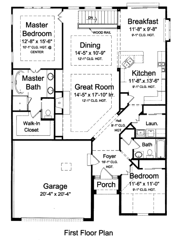 Home Plan - European Floor Plan - Main Floor Plan #46-446
