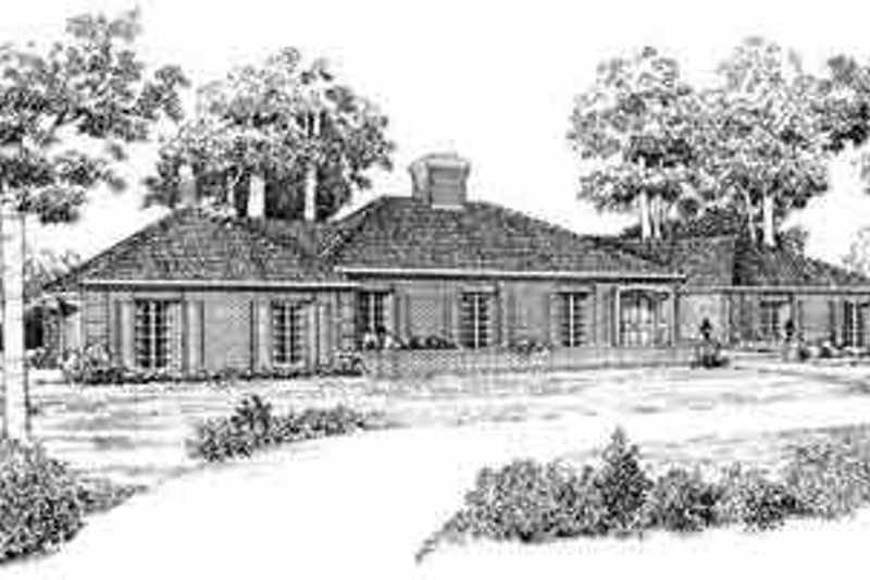 Home Plan - Traditional Exterior - Front Elevation Plan #72-348