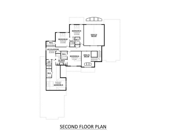 House Plan Design - Craftsman Floor Plan - Upper Floor Plan #1089-26