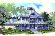 Beach Style House Plan - 3 Beds 4 Baths 1872 Sq/Ft Plan #45-191 