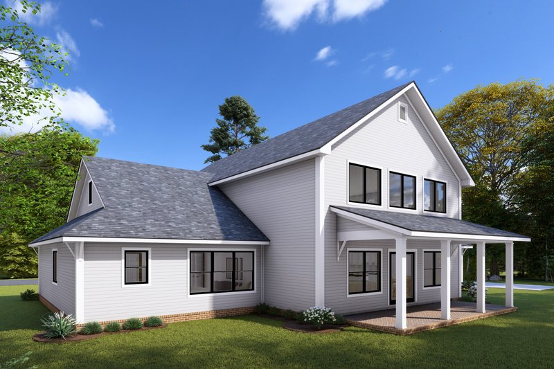 House Design - Exterior - Other Elevation 1 for Farmhouse House Plan #513-2260 - 4 bed, 3.5 bath