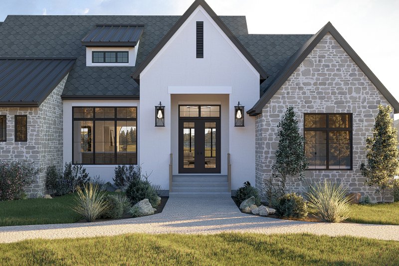 Architectural House Design - Exterior - Covered Porch for Cottage House Plan #455-797 - 3 bed, 3 bath
