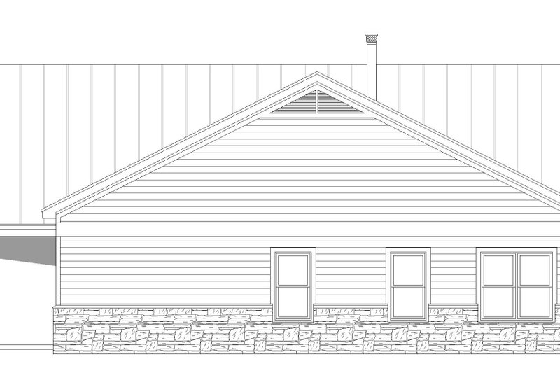 House Blueprint - Exterior - Other Elevation for Country House Plan #932-492 - 2 bed, 2 bath