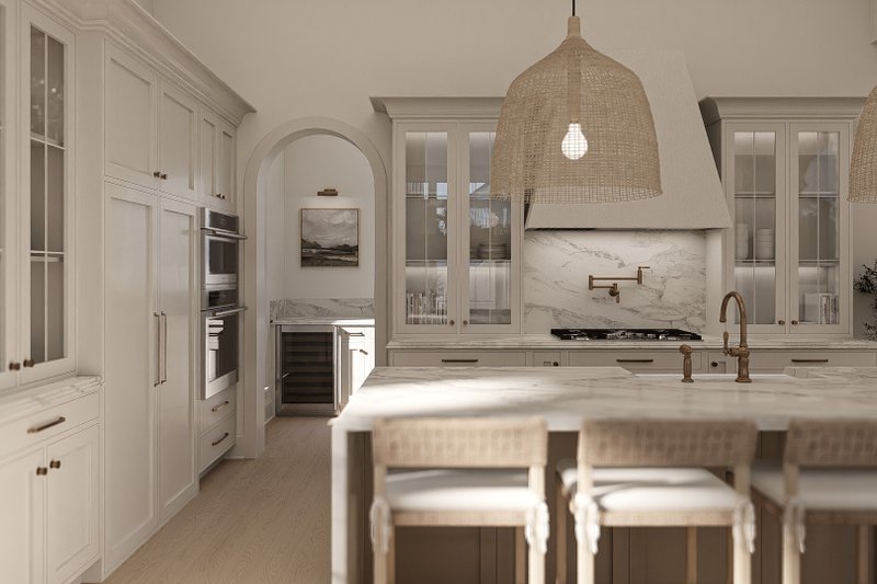 House Blueprint - Interior - Kitchen 1 for Beach House Plan #455-760 - 3 bed, 2.5 bath