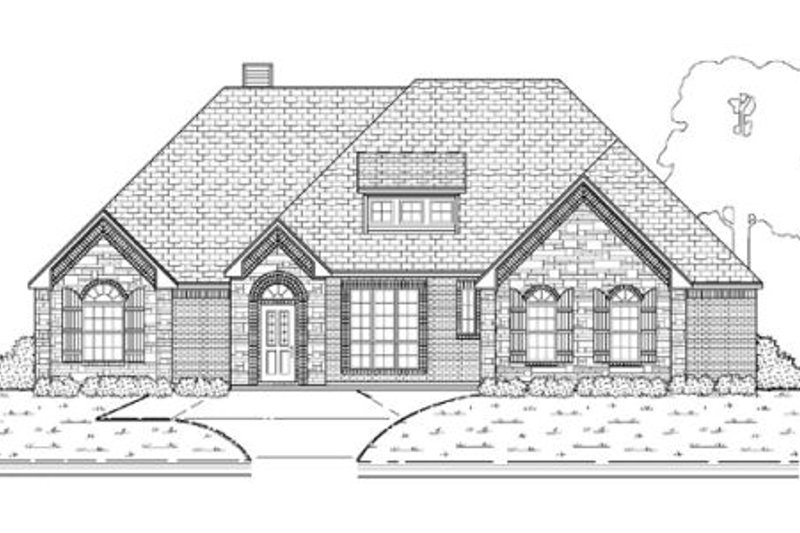 Home Plan - Exterior - Other Elevation for European House Plan #84-380 - 3 bed, 3 bath