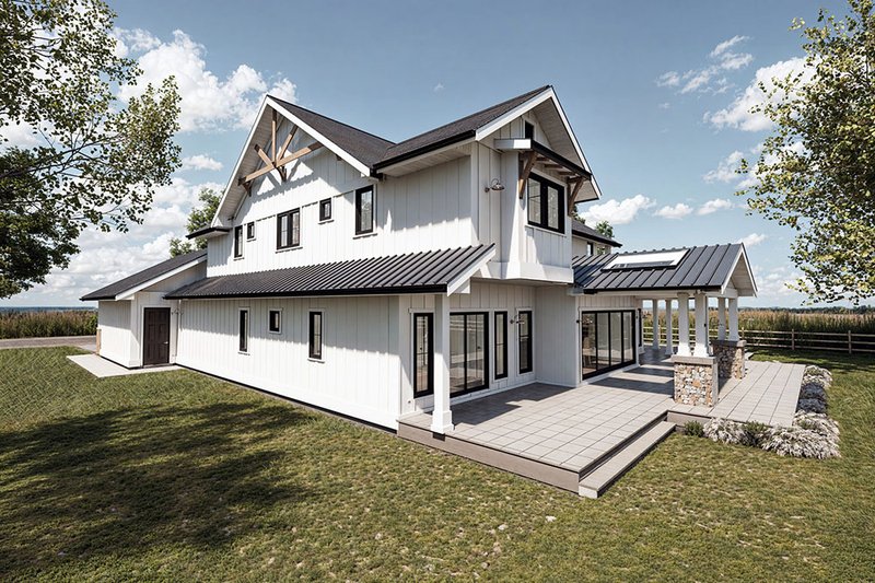 Architectural House Design - Exterior - Other Elevation 1 for Farmhouse House Plan #1101-40 - 5 bed, 5.5 bath