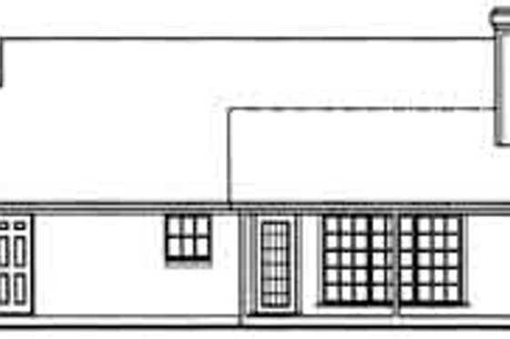 Exterior - Rear Elevation for Cottage House Plan #42-312 - 3 bed, 2 bath