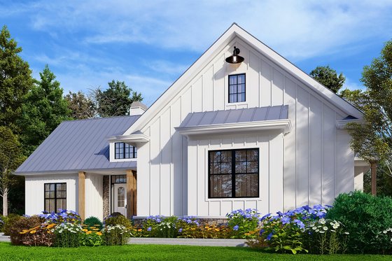 Exterior - Front Elevation 5 for Farmhouse House Plan #54-546 - 3 bed, 2.5 bath