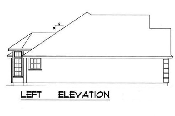 Exterior - Other Elevation for Mediterranean House Plan #40-348 - 3 bed, 2 bath