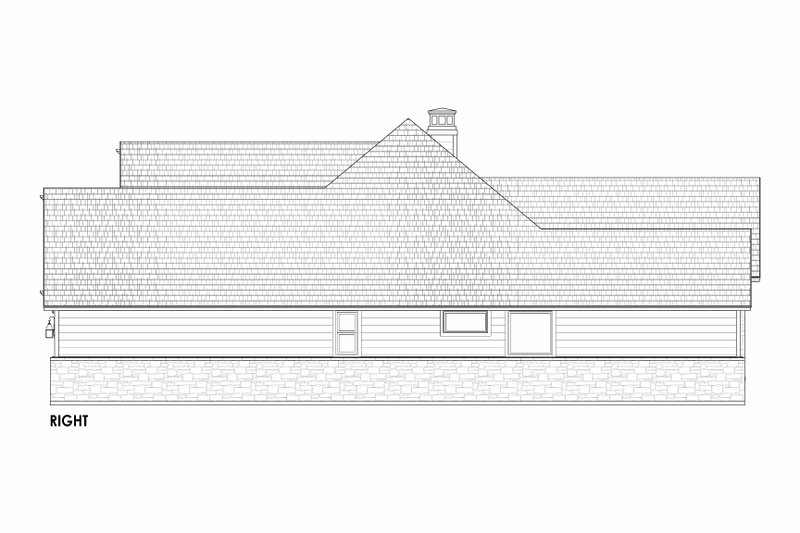 House Blueprint - Exterior - Other Elevation 1 for Country House Plan #1096-106 - 4 bed, 2 bath