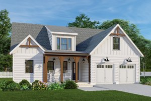 Farmhouse Exterior - Front Elevation Plan #927-1043