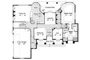European Style House Plan - 4 Beds 4 Baths 4092 Sq/Ft Plan #417-403 