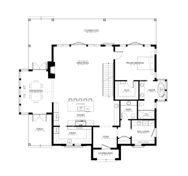 Farmhouse Floor Plan - Main Floor Plan #1114-84