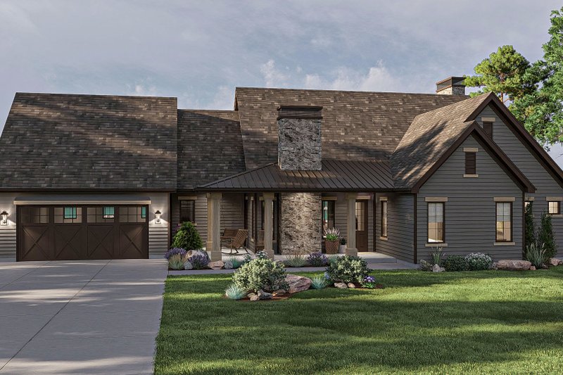 Dream House Plan - Traditional Exterior - Front Elevation Plan #455-399