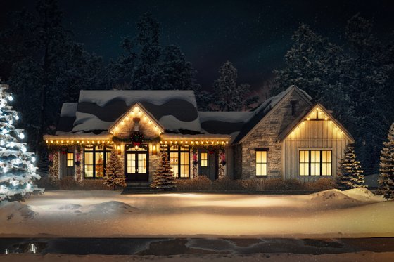 Exterior - Front Elevation 5 for Farmhouse House Plan #430-345 - 3 bed, 3.5 bath