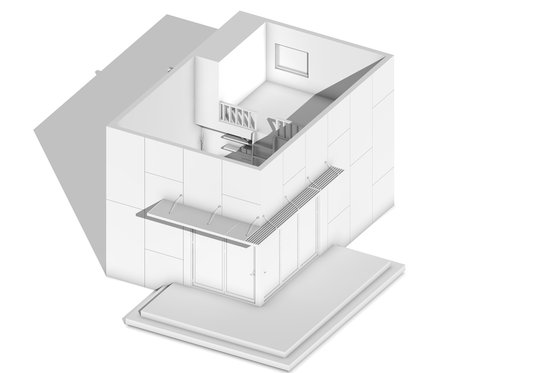 Exterior - Other Elevation 1 for Modern House Plan #497-61 - 1 bed, 1 bath