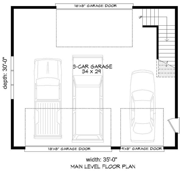 House Plan Design - Contemporary Floor Plan - Main Floor Plan #932-239