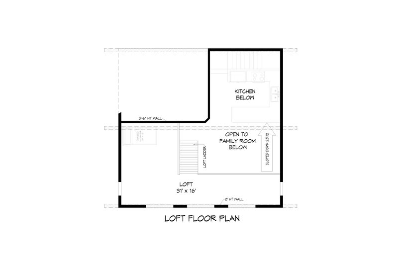 Home Plan - Floor Plan - Other Floor for Modern House Plan #932-422 - 3 bed, 2 bath