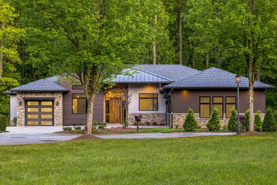 Exterior - Front Elevation 4 for Contemporary House Plan #938-146 - 3 bed, 3.5 bath