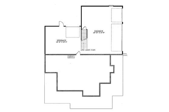 Floor Plan - Lower Floor for Country House Plan #17-242 - 3 bed, 3.5 bath