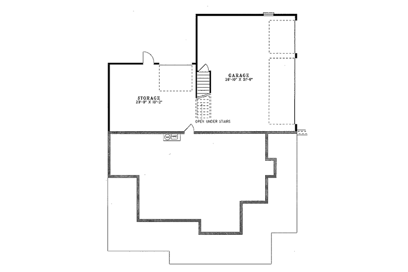 Dream House Plan - Floor Plan - Lower Floor for Country House Plan #17-242 - 3 bed, 3.5 bath
