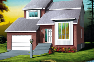 Contemporary Exterior - Front Elevation Plan #25-2102