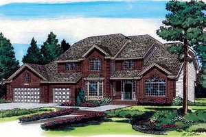 Traditional Exterior - Front Elevation Plan #312-383