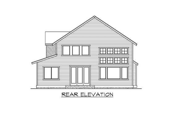 Exterior - Other Elevation 2 for Traditional House Plan #132-117 - 3 bed, 2.5 bath