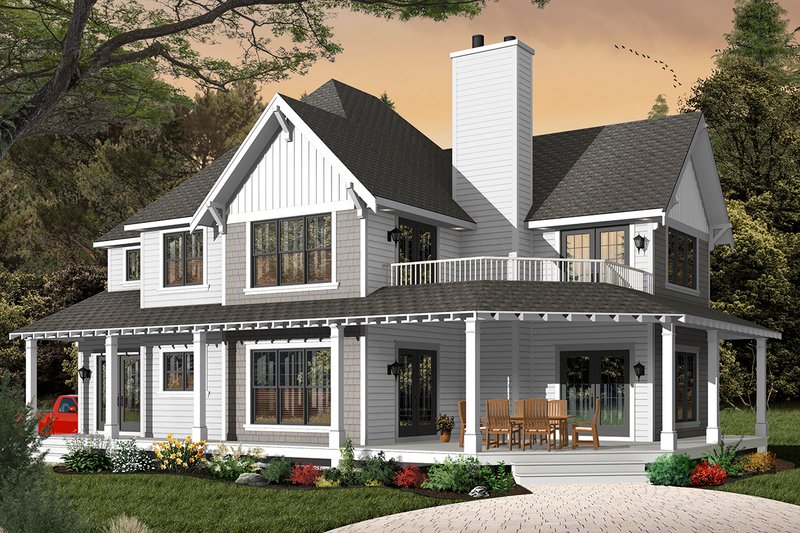 Home Plan - Exterior - Front Elevation 4 for Traditional House Plan #23-2510 - 3 bed, 2.5 bath